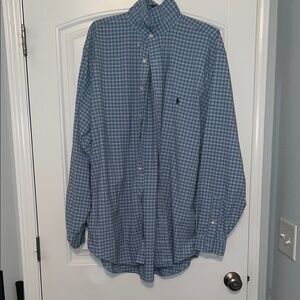 Ralph Lauren Blue Casual Button Down Shirt